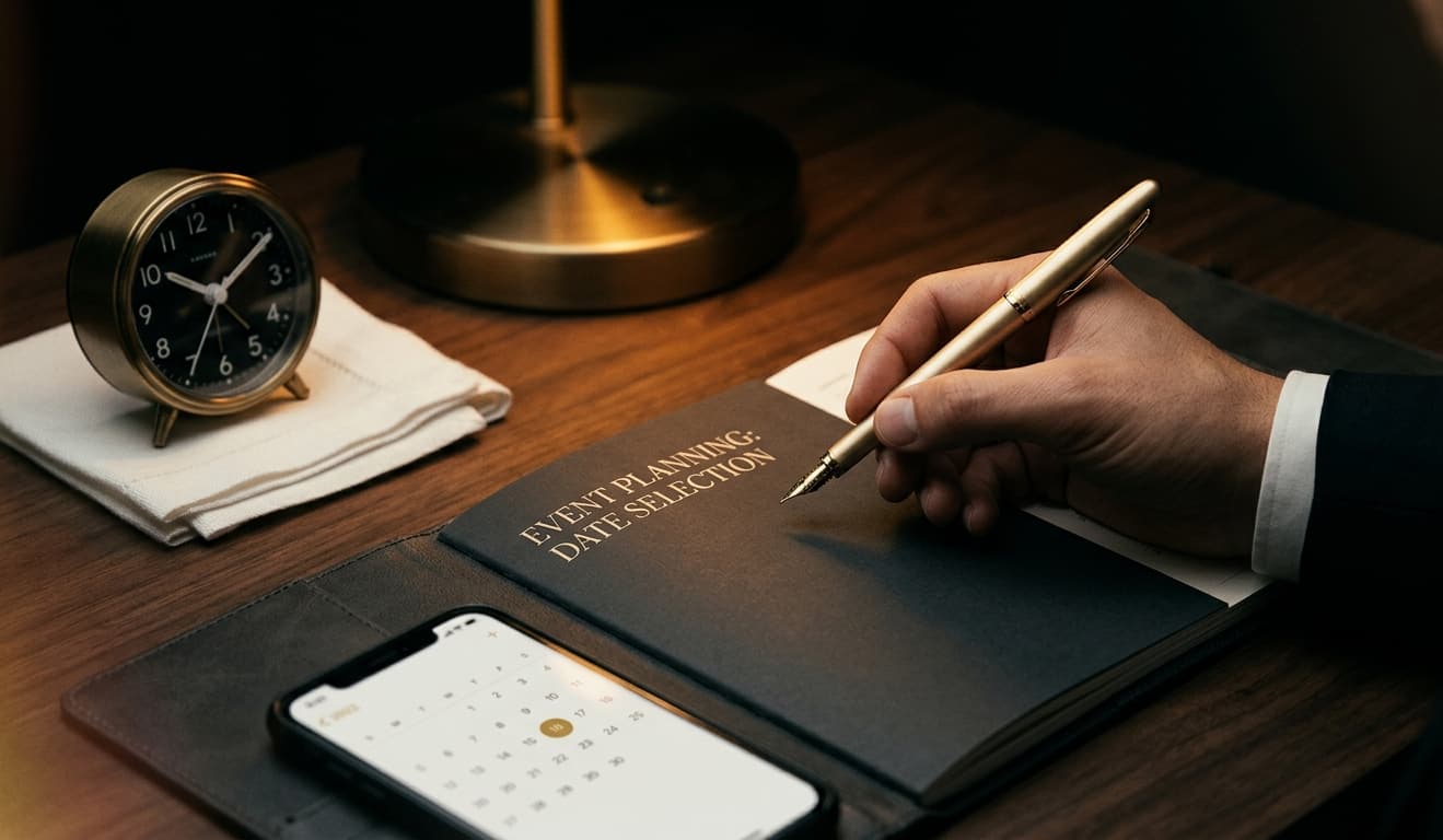 Dispatcher's desk at dusk with map, wall clock, and open notebook